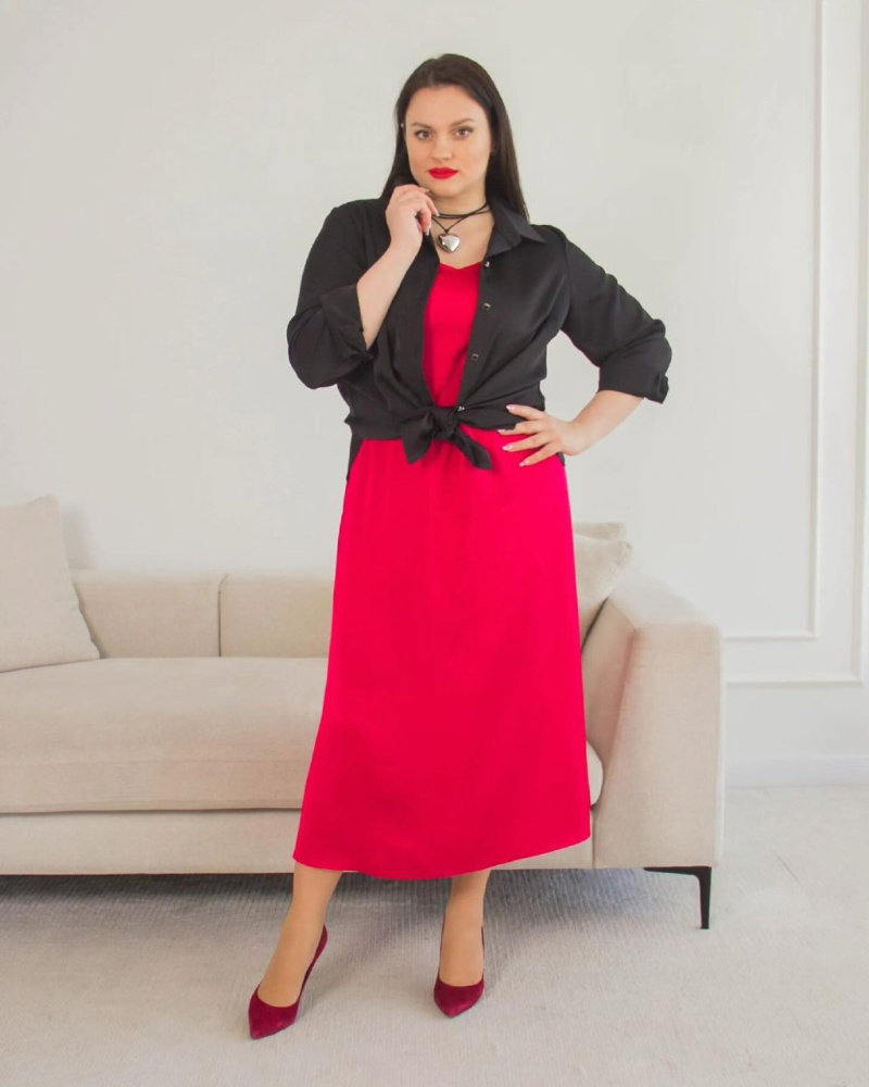 2045 платье+ рубашка